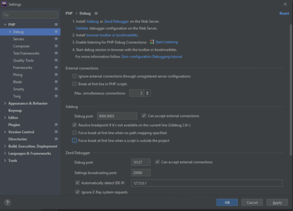 PHP редакторы с возможностью подключения IDE  среды разработчика.