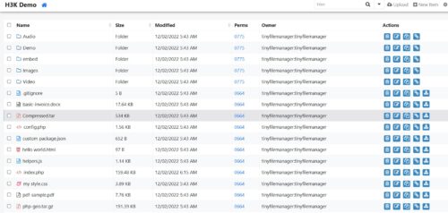 Редактор для адмінки TinyFileManager